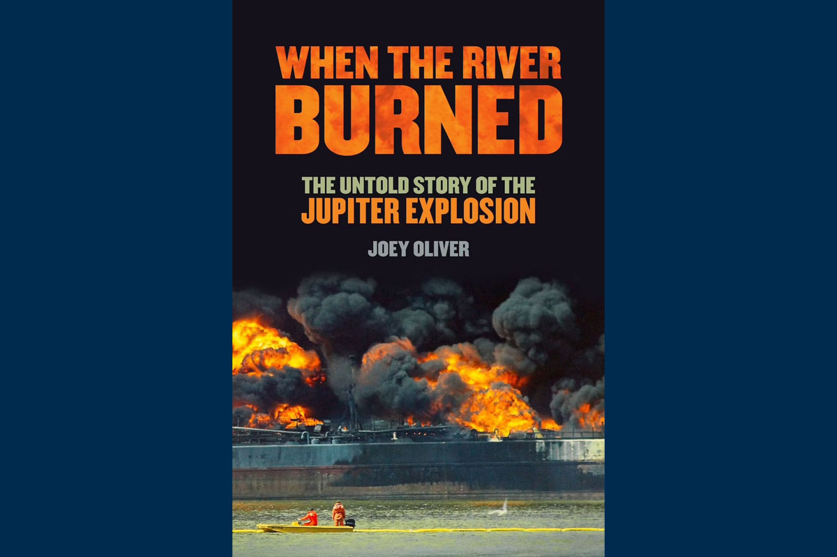 When the River Burned with photo of tanker on fire